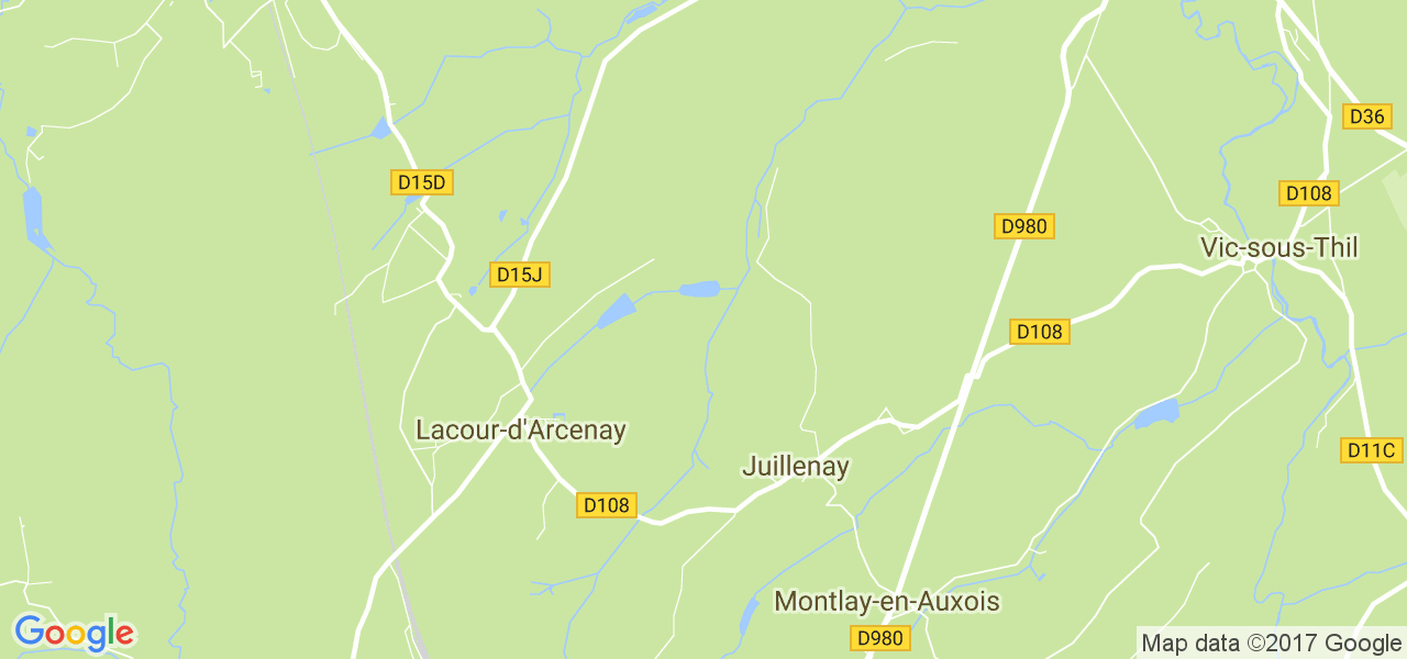 map de la ville de Juillenay