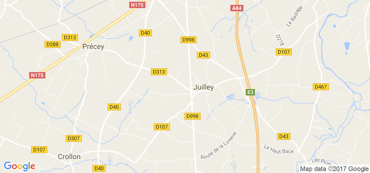 map de la ville de Juilley