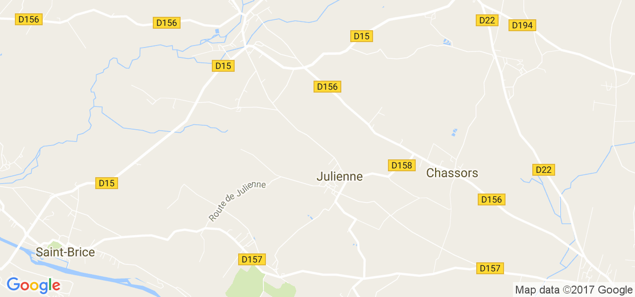 map de la ville de Julienne