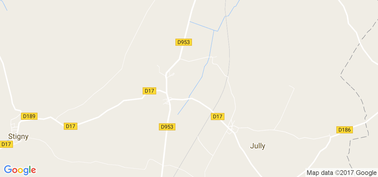 map de la ville de Jully