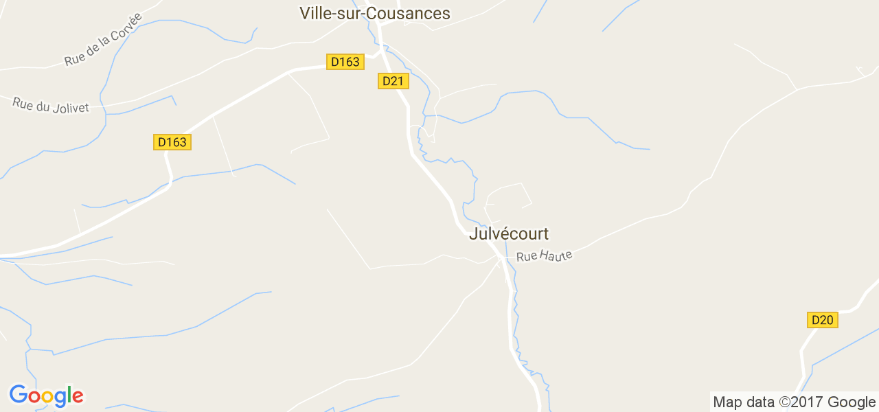 map de la ville de Julvécourt