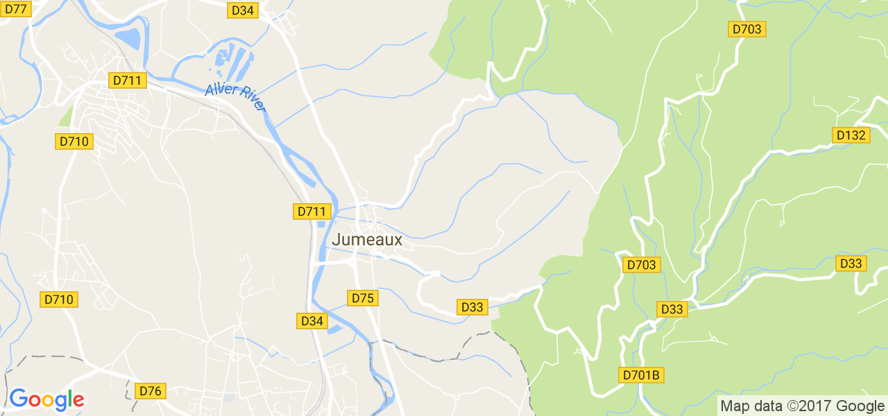 map de la ville de Jumeaux