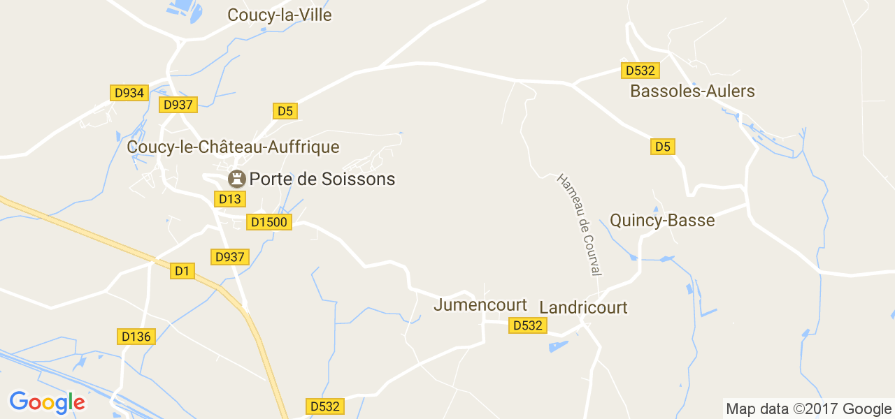 map de la ville de Jumencourt