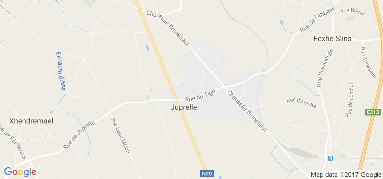 map de la ville de Juprelle