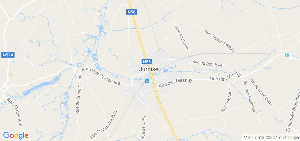 map de la ville de Jurbise