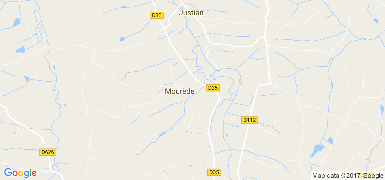 map de la ville de Justian