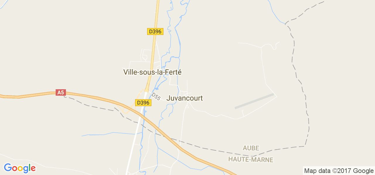 map de la ville de Juvancourt