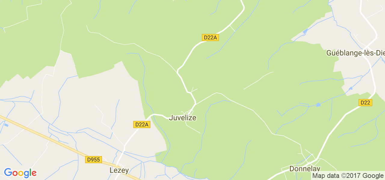 map de la ville de Juvelize