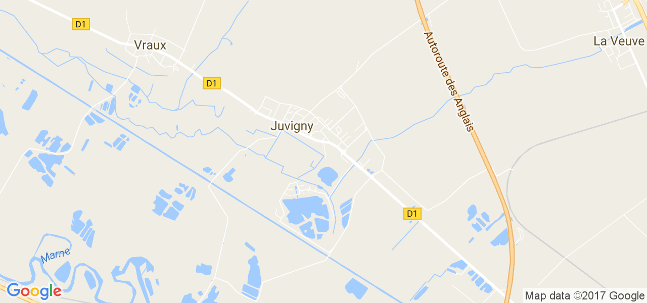 map de la ville de Juvigny