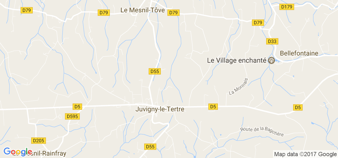 map de la ville de Juvigny-le-Tertre