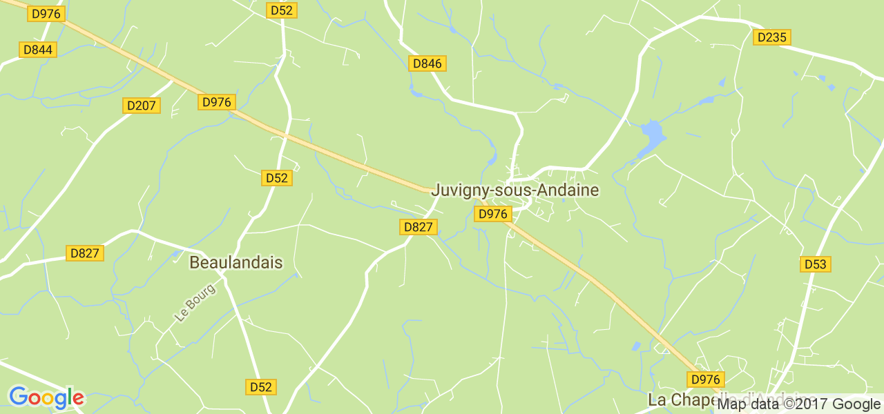 map de la ville de Juvigny-sous-Andaine