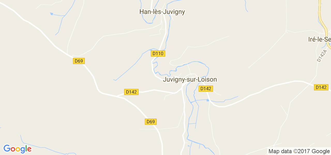 map de la ville de Juvigny-sur-Loison