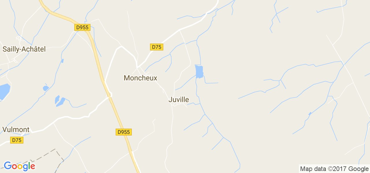 map de la ville de Juville