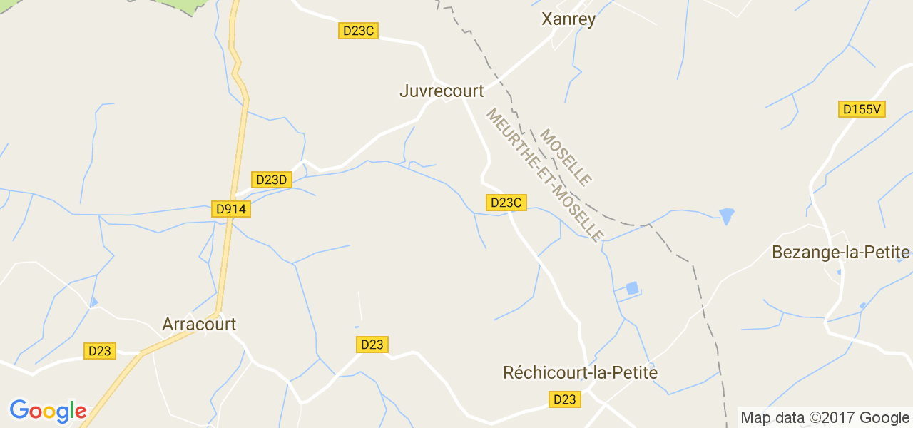 map de la ville de Juvrecourt