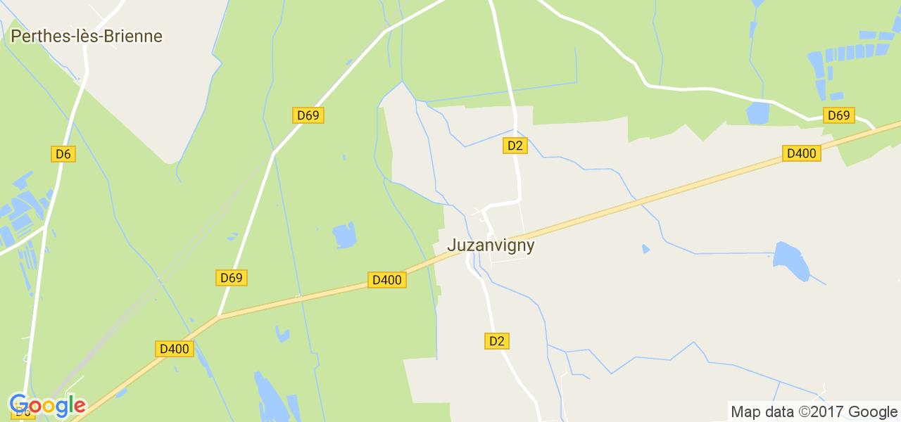 map de la ville de Juzanvigny