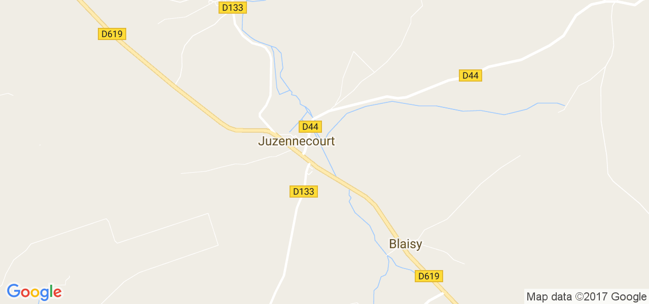 map de la ville de Juzennecourt