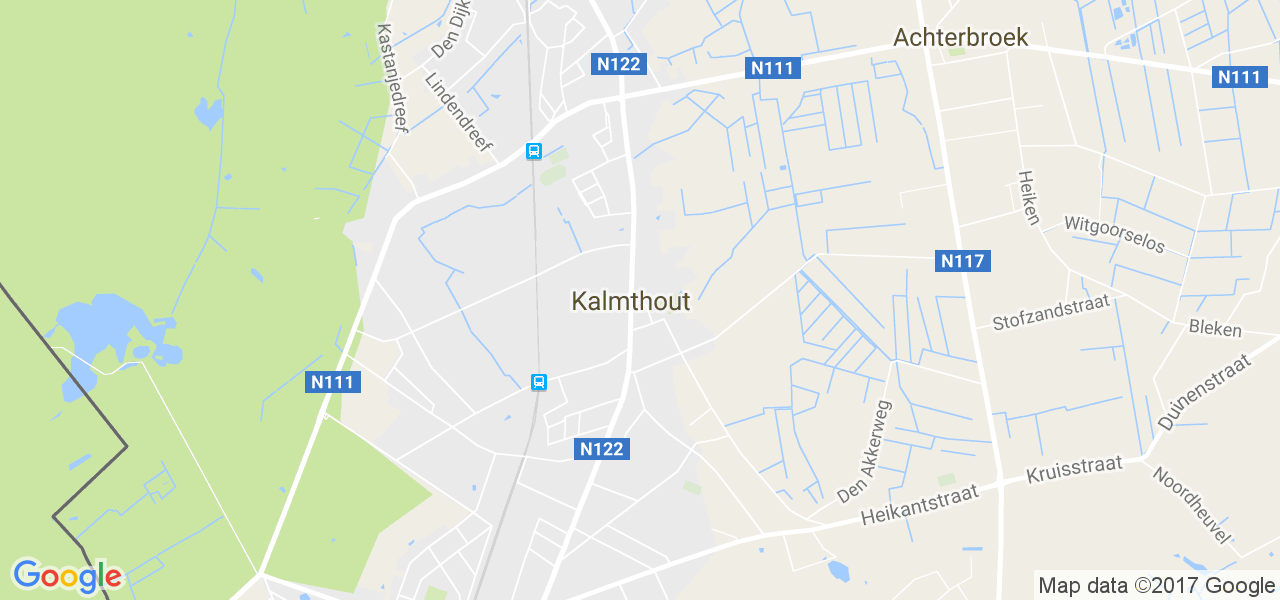 map de la ville de Kalmthout