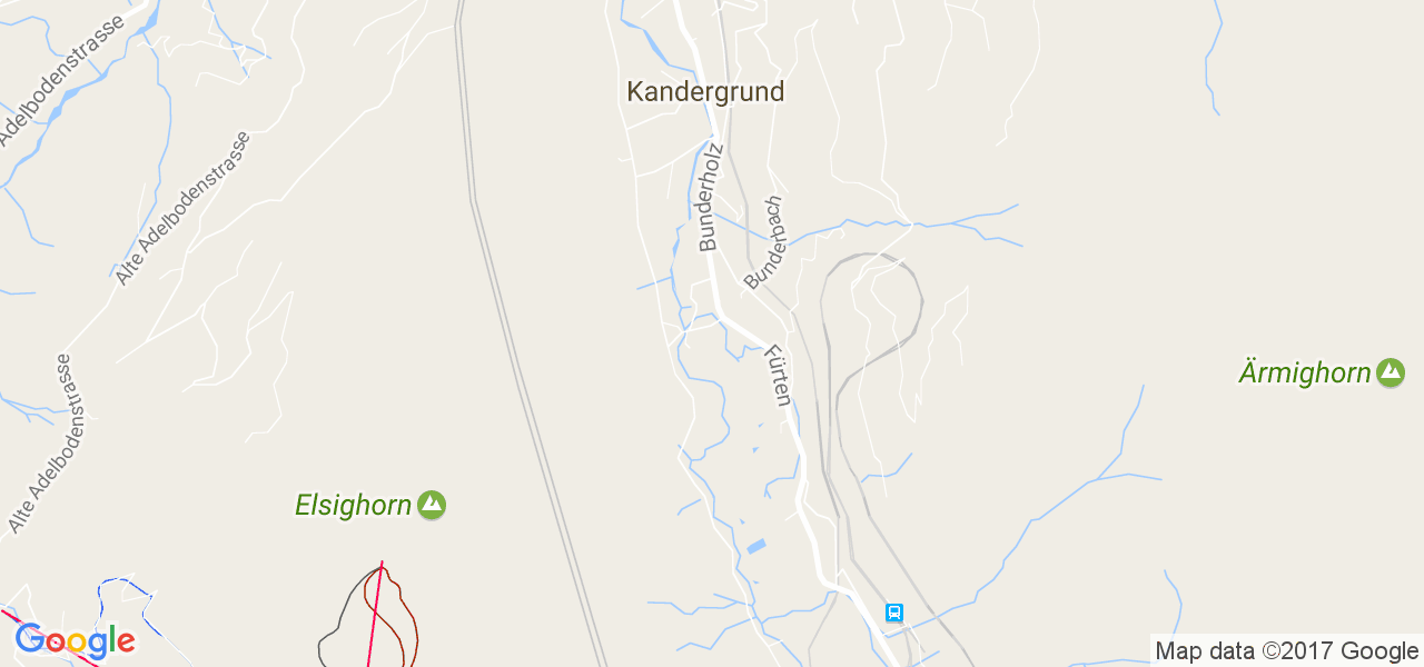 map de la ville de Kandergrund
