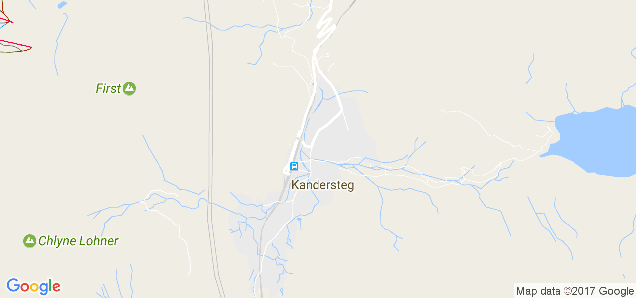 map de la ville de Kandersteg