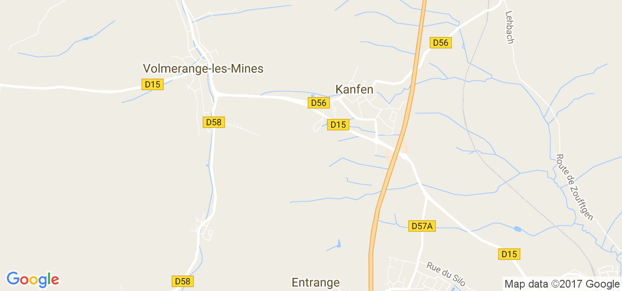 map de la ville de Kanfen