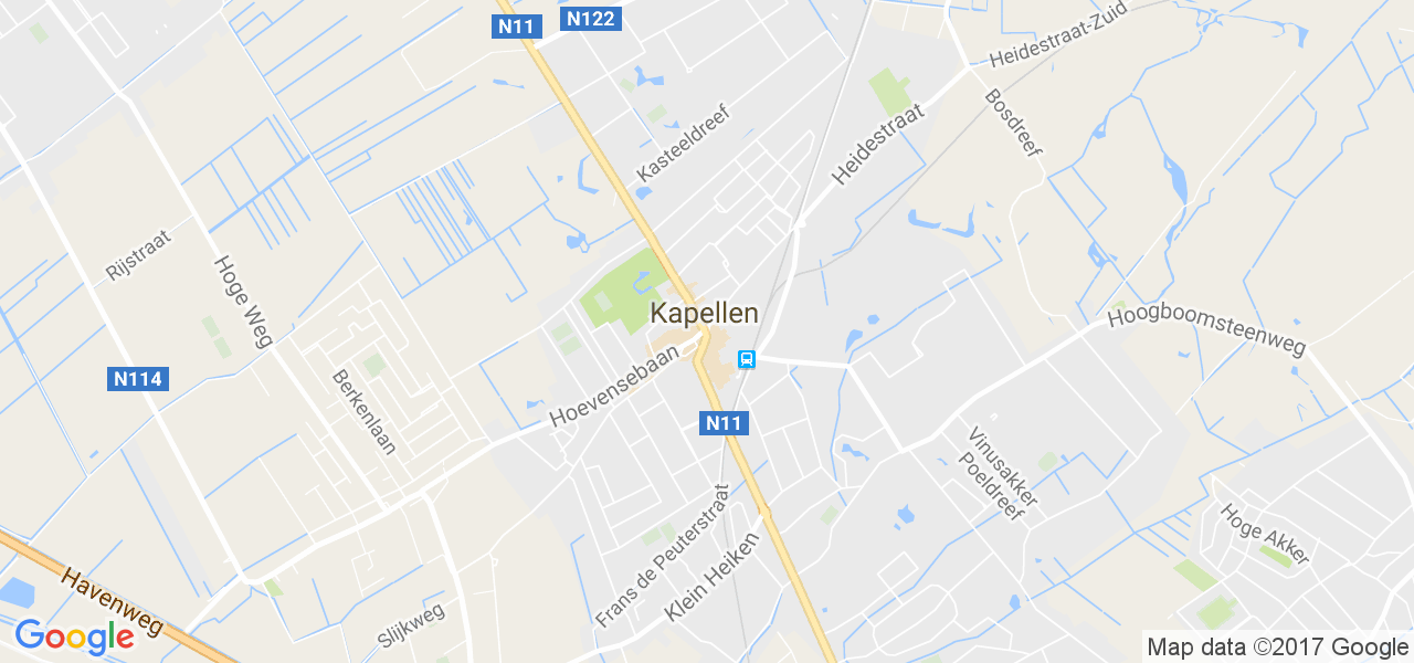 map de la ville de Kapellen