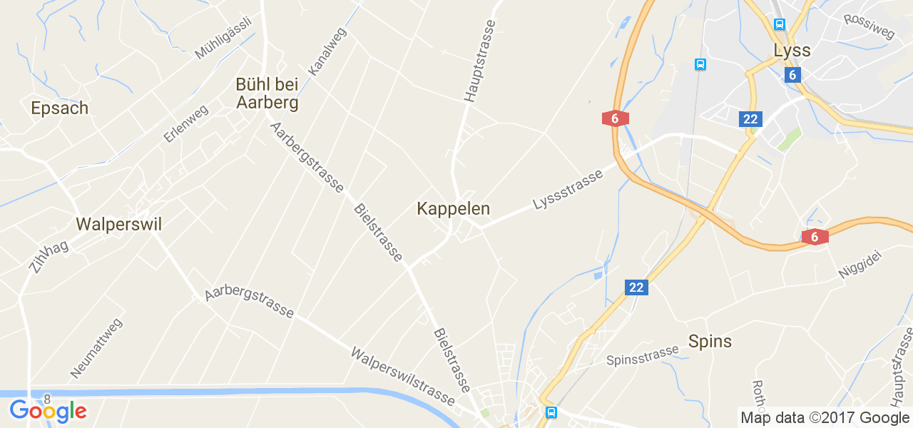 map de la ville de Kappelen