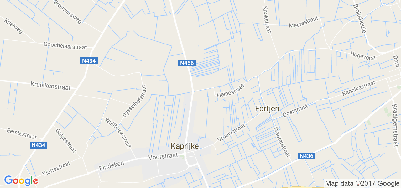 map de la ville de Kaprijke