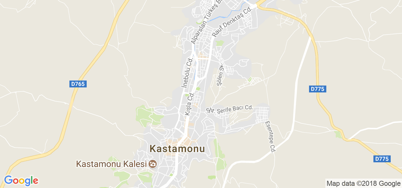 map de la ville de Kastamonu