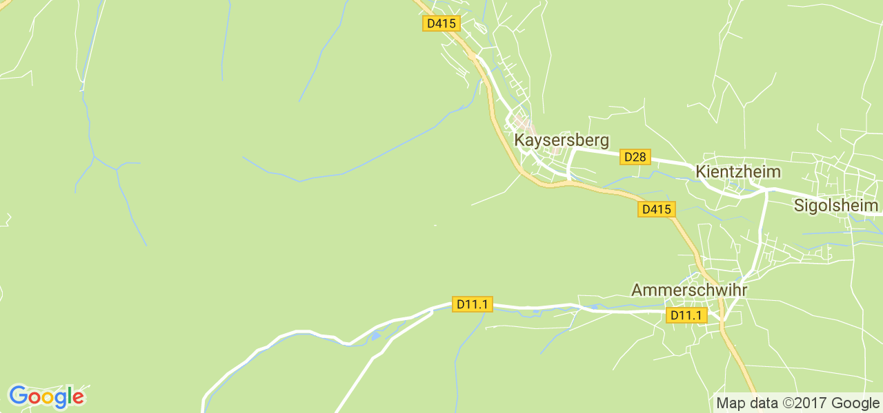 map de la ville de Kaysersberg