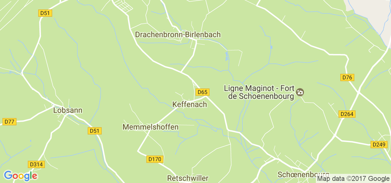 map de la ville de Keffenach