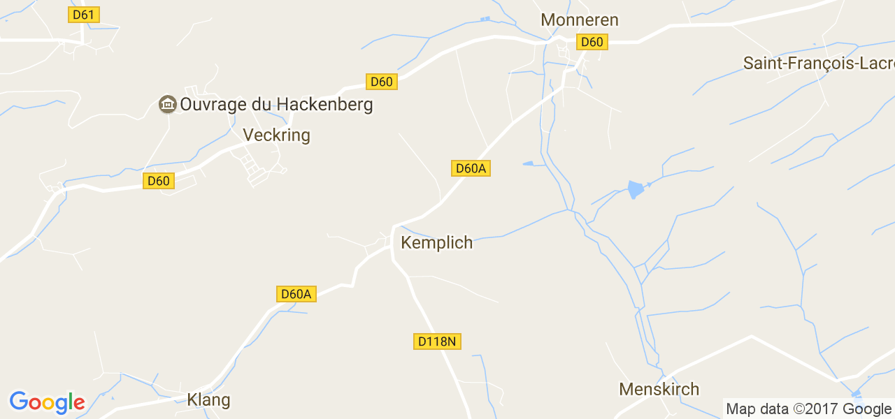 map de la ville de Kemplich