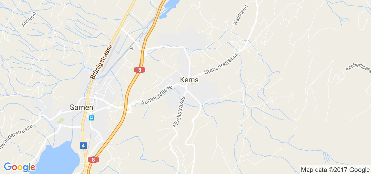 map de la ville de Kerns