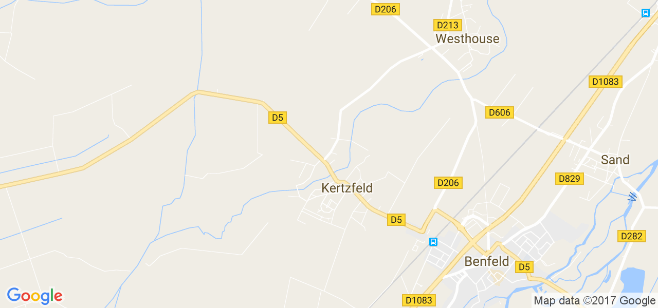 map de la ville de Kertzfeld