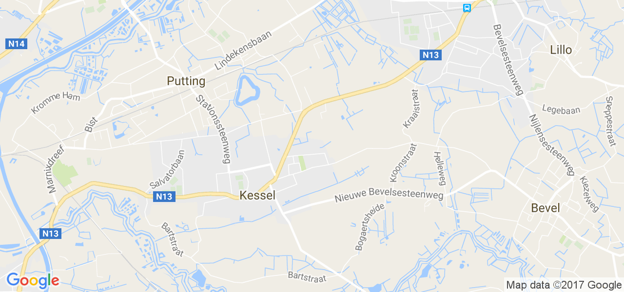 map de la ville de Kessel