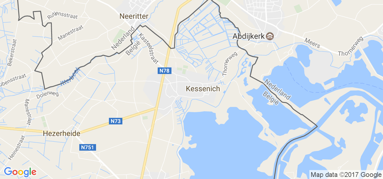 map de la ville de Kessenich