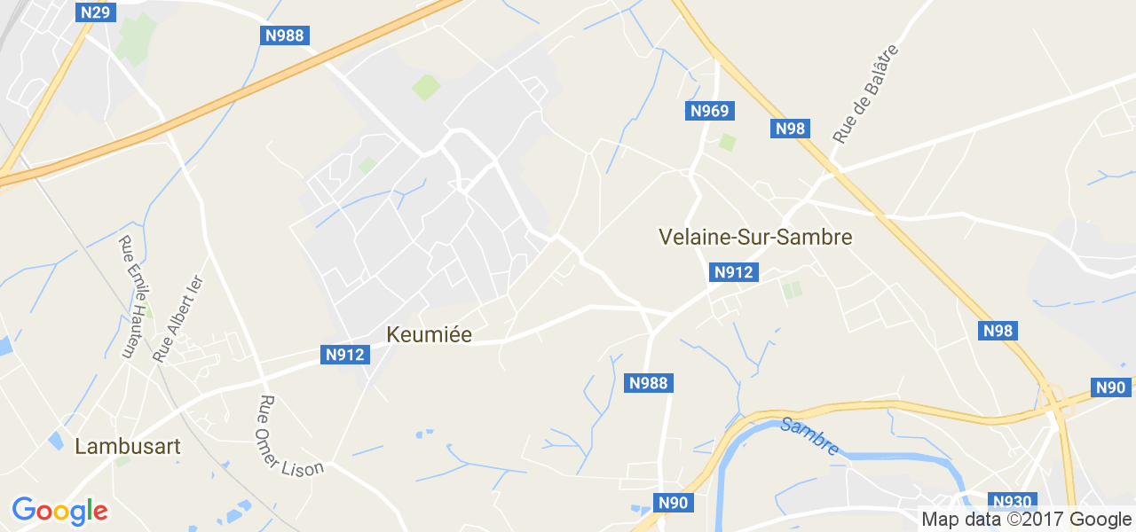 map de la ville de Keumiée