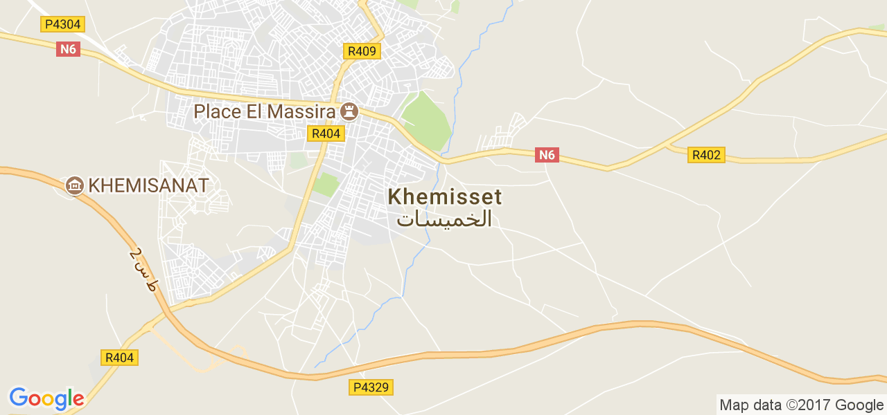 map de la ville de Khemisset