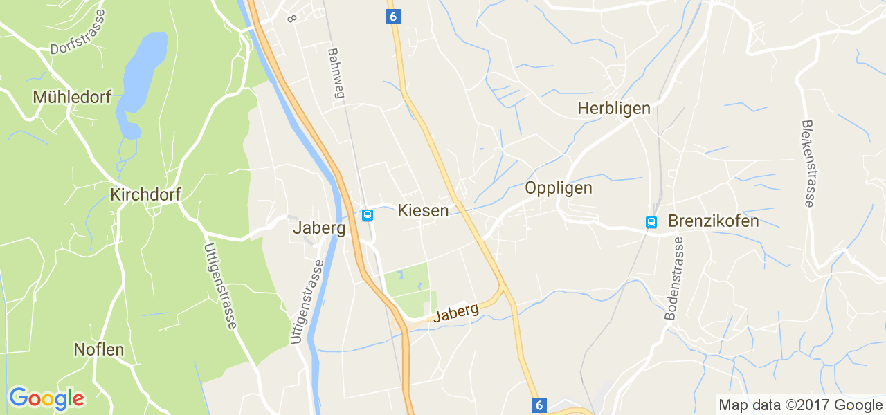 map de la ville de Kiesen