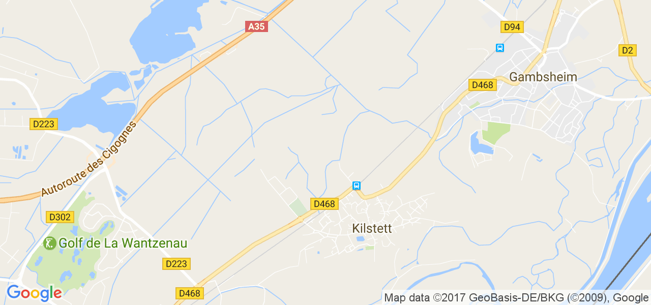 map de la ville de Kilstett