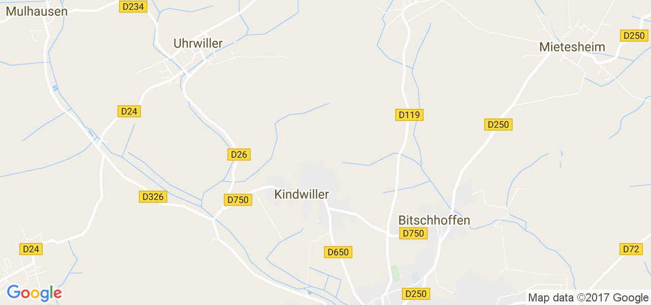 map de la ville de Kindwiller