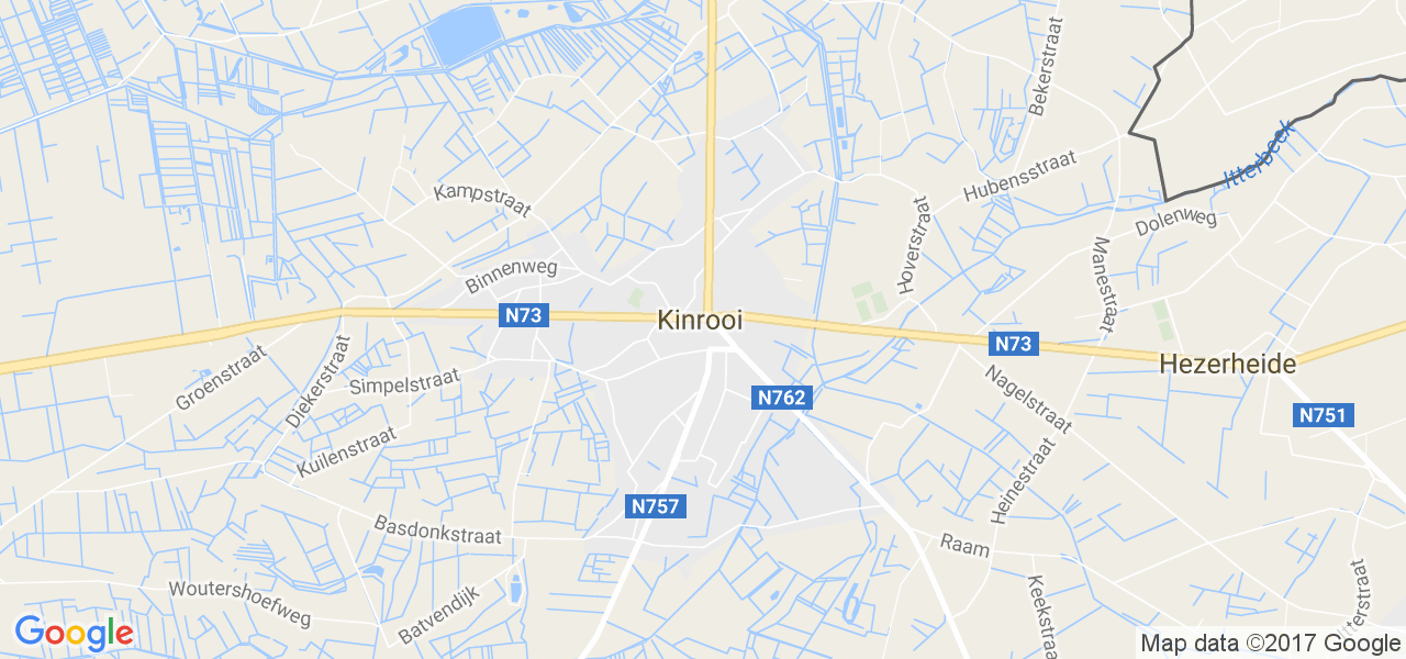 map de la ville de Kinrooi