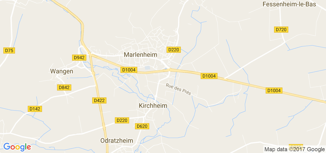 map de la ville de Kirchheim