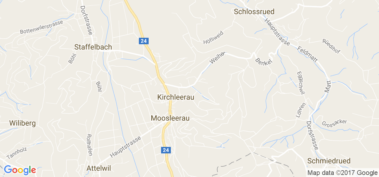 map de la ville de Kirchleerau