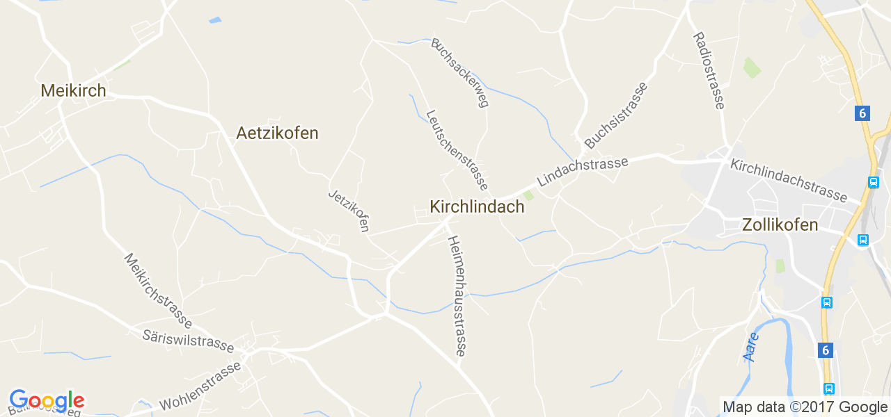 map de la ville de Kirchlindach