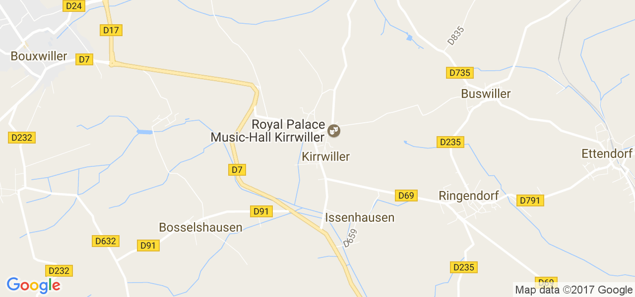 map de la ville de Kirrwiller