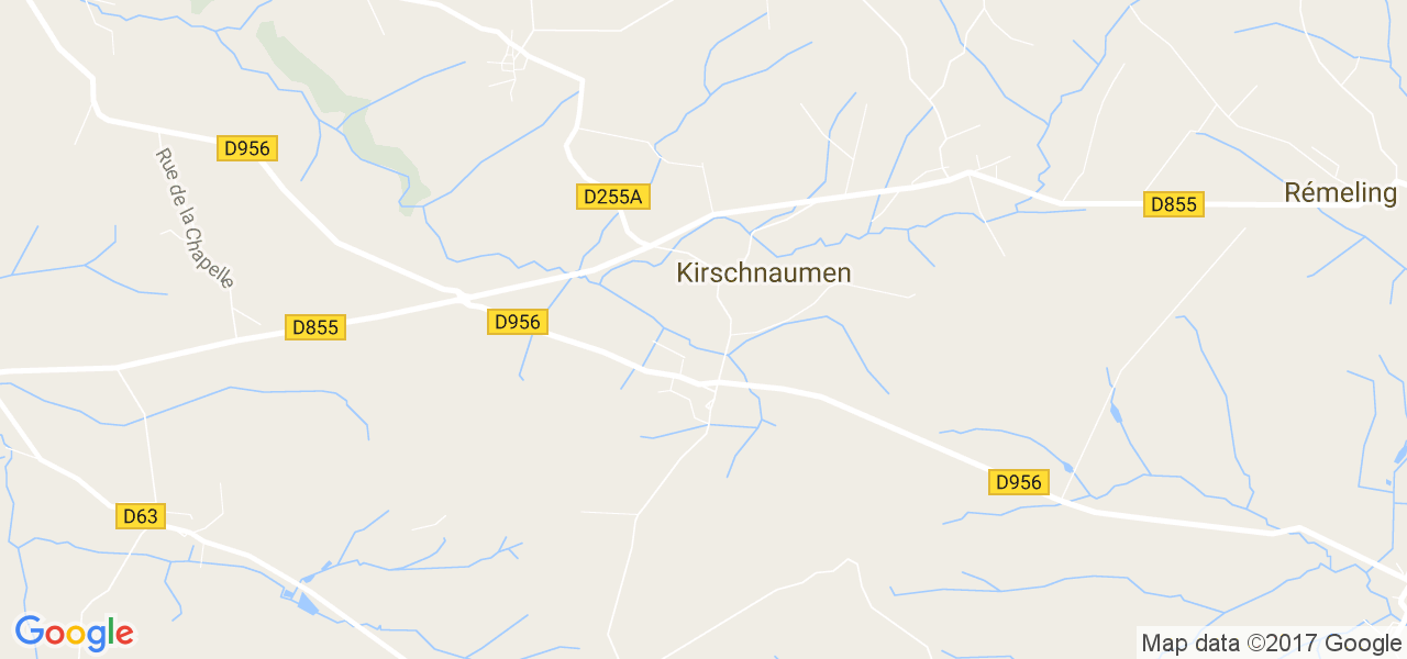 map de la ville de Kirschnaumen