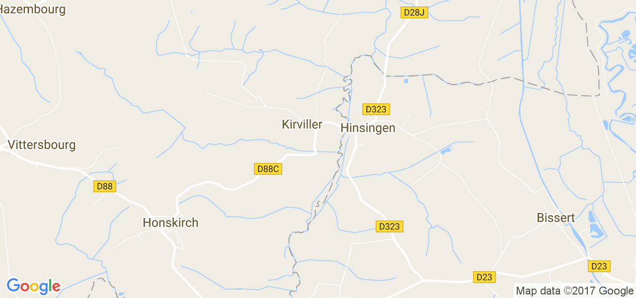 map de la ville de Kirviller