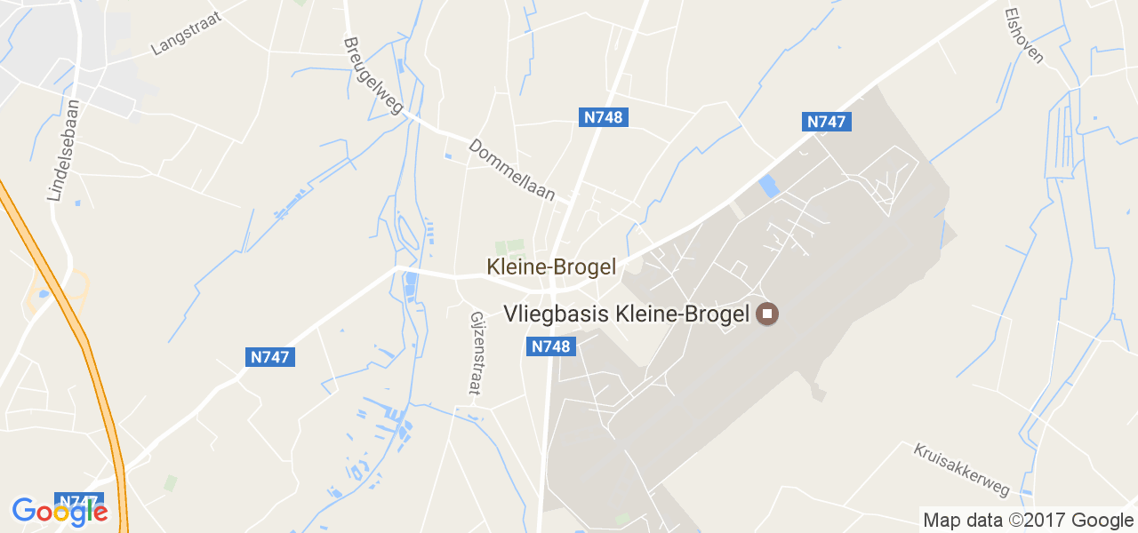 map de la ville de Kleine-Brogel