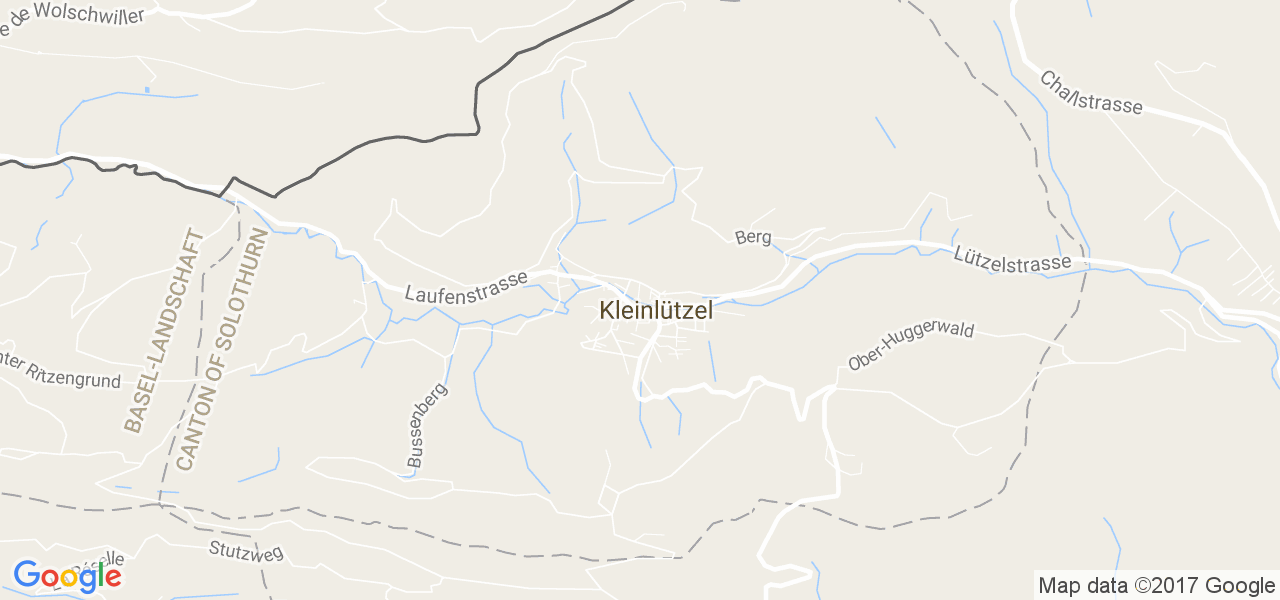 map de la ville de Kleinlützel