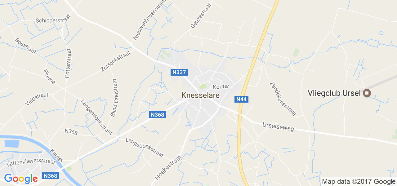 map de la ville de Knesselare